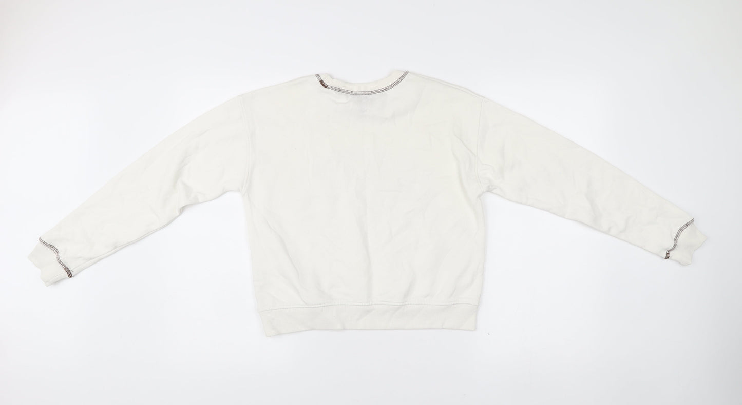 New Look Girls White Arizona Sweatshirt Age 12-13 Graphic Pullover