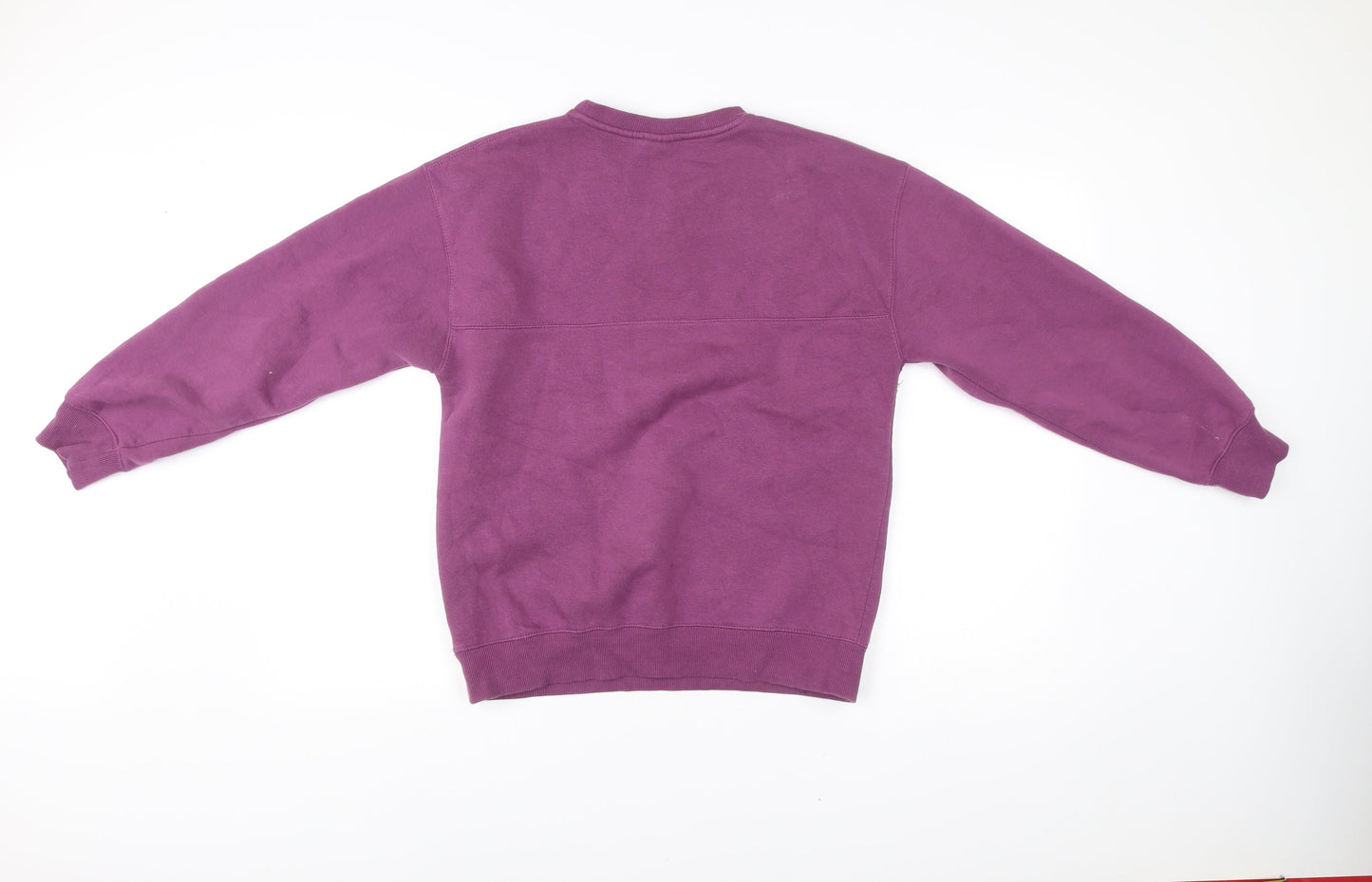Zara Girls Purple Cotton Blend Long Sleeve Crew Neck Sweatshirt 13-14Y