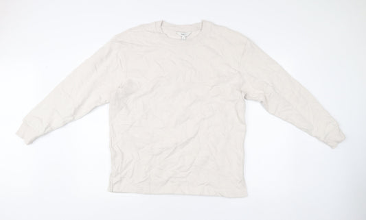 Mens UK Size M Marks and Spencer Ivory Pullover Sweatshirt