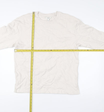Mens UK Size M Marks and Spencer Ivory Pullover Sweatshirt