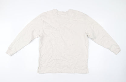 Mens UK Size M Marks and Spencer Ivory Pullover Sweatshirt