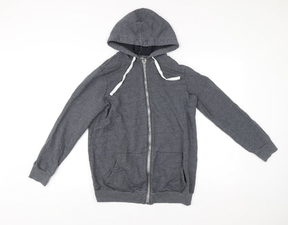 Womens UK Size 8 ASOS Grey Full Zip Hoodie
