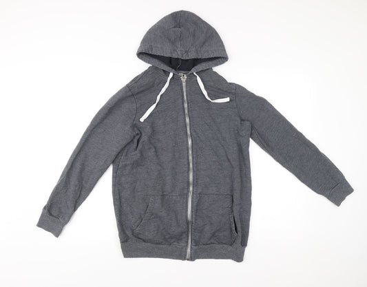 Womens UK Size 8 ASOS Grey Full Zip Hoodie