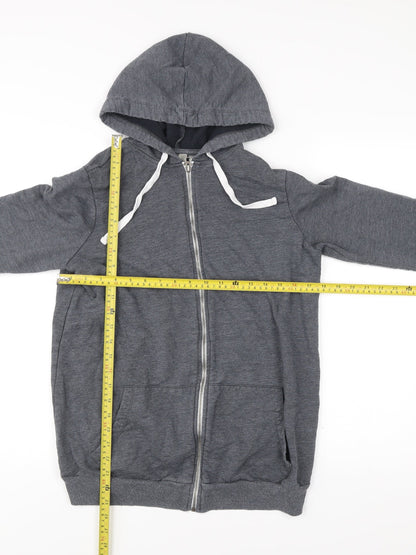 Womens UK Size 8 ASOS Grey Full Zip Hoodie