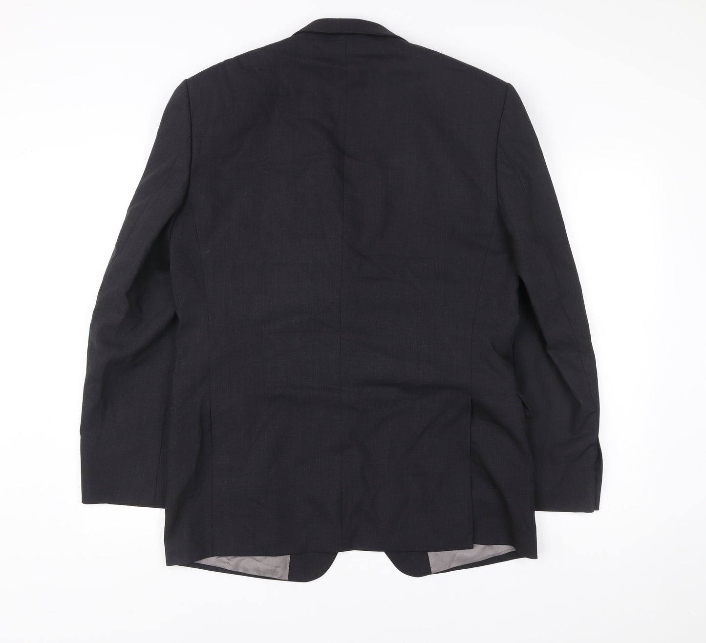Marks and Spencer Mens Charcoal Grey Wool Suit Jacket 40in Chest Regular Fit