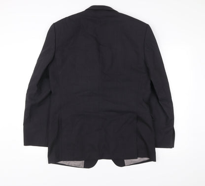 Marks and Spencer Mens Charcoal Grey Wool Suit Jacket 40in Chest Regular Fit