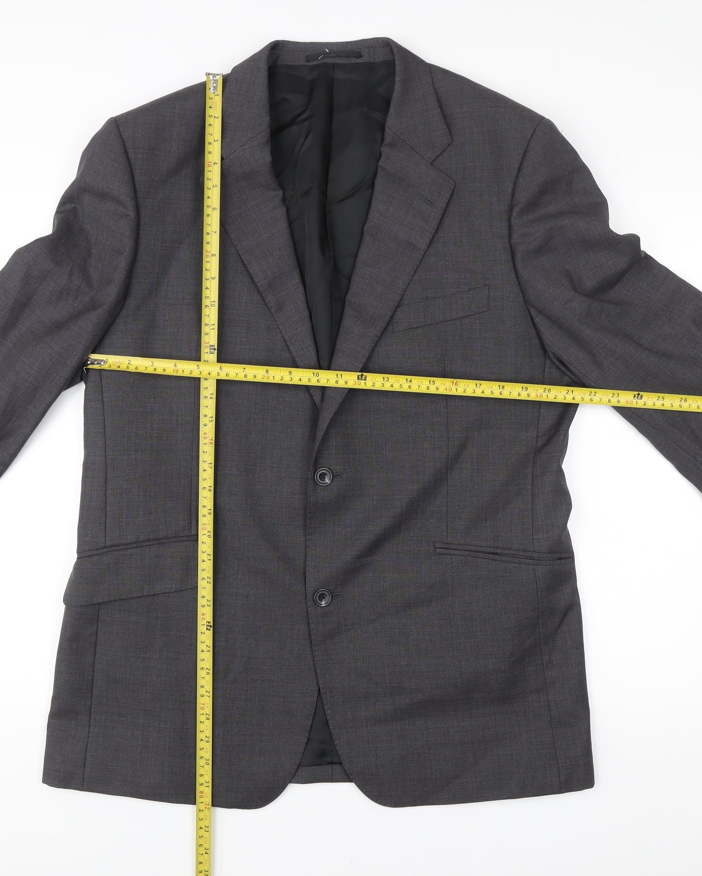Mens UK Size 44 T.M. Lewin Regular Grey Suit Jacket