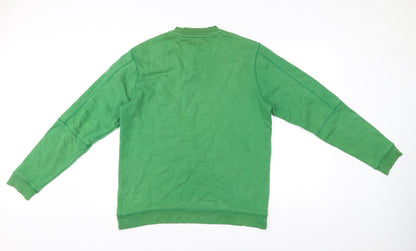 Ted Baker Mens Green Sweatshirt M Pullover Crew Neck Long Sleeve