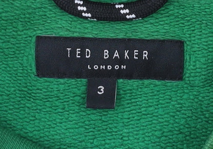 Ted Baker Mens Green Sweatshirt M Pullover Crew Neck Long Sleeve