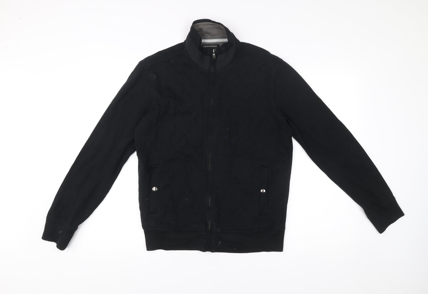 Mens UK Size S Banana Republic Black Quilted Basic Jacket