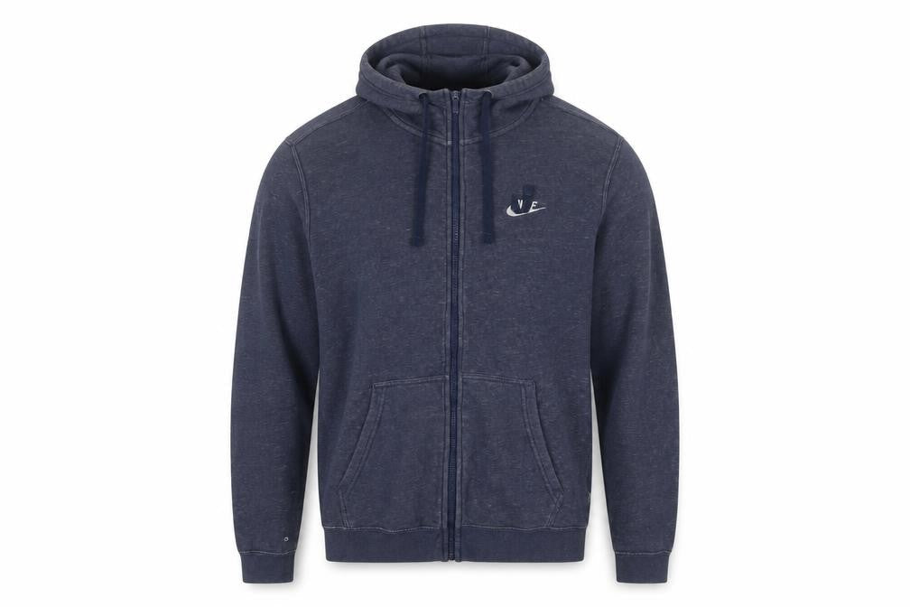 Mens UK Size M Nike Blue Full Zip Hoodie
