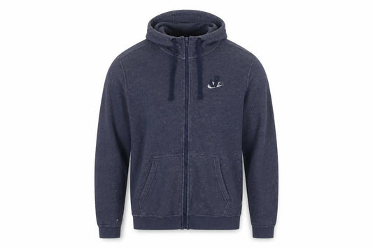 Mens UK Size M Nike Blue Full Zip Hoodie