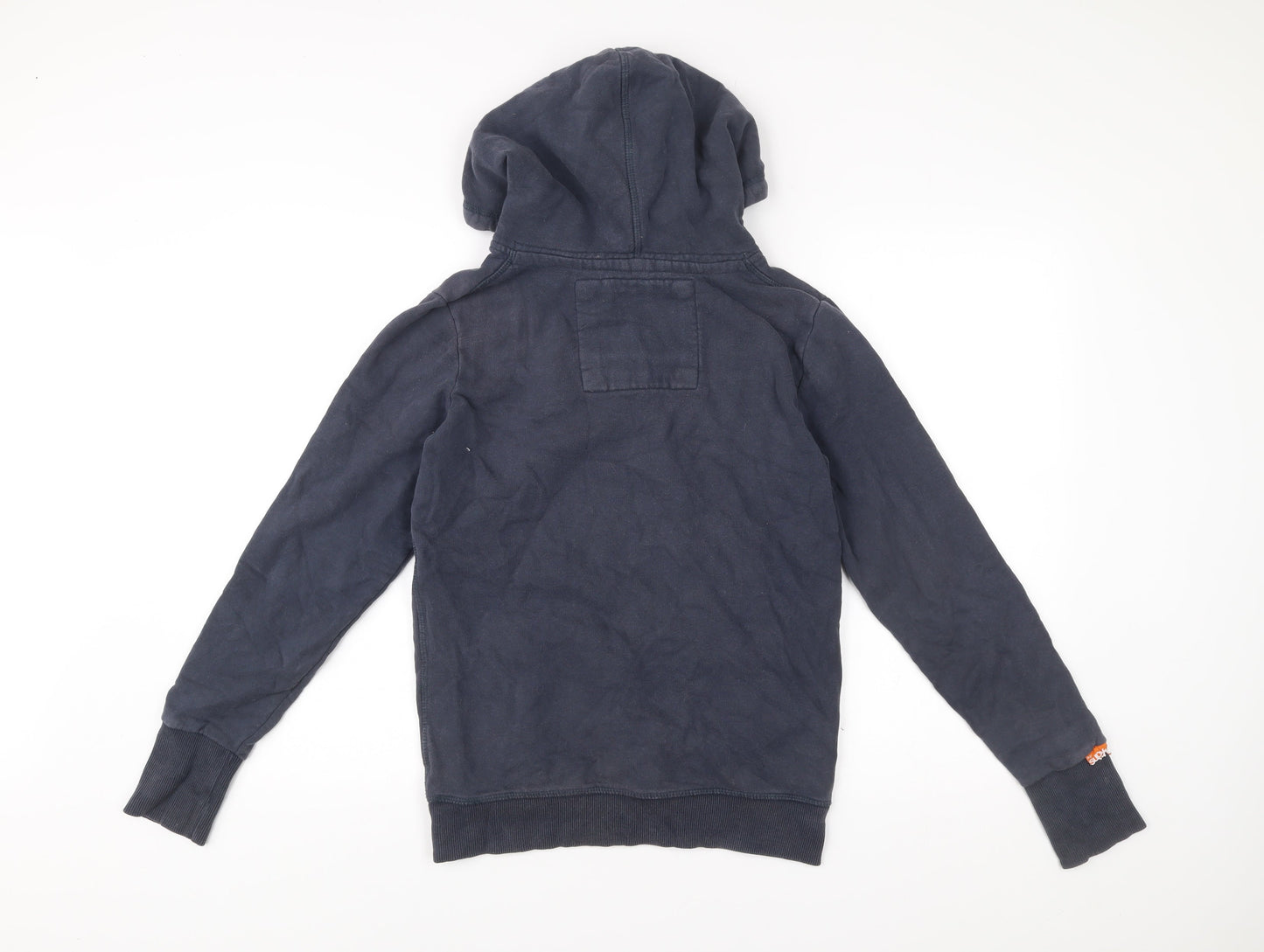 Superdry Mens Blue Pullover Hoodie Medium Racing Division Graphic