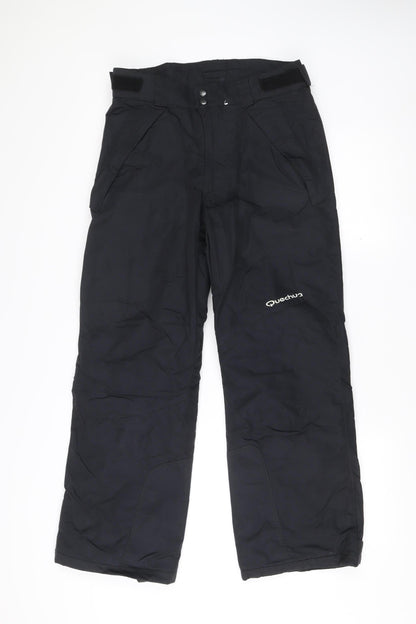 Quechua Men's Black XS Snow Pants Waterproof Winter Ski Trousers