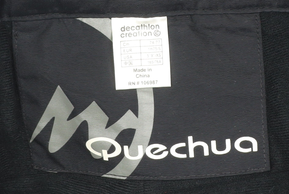 Quechua Men's Black XS Snow Pants Waterproof Winter Ski Trousers