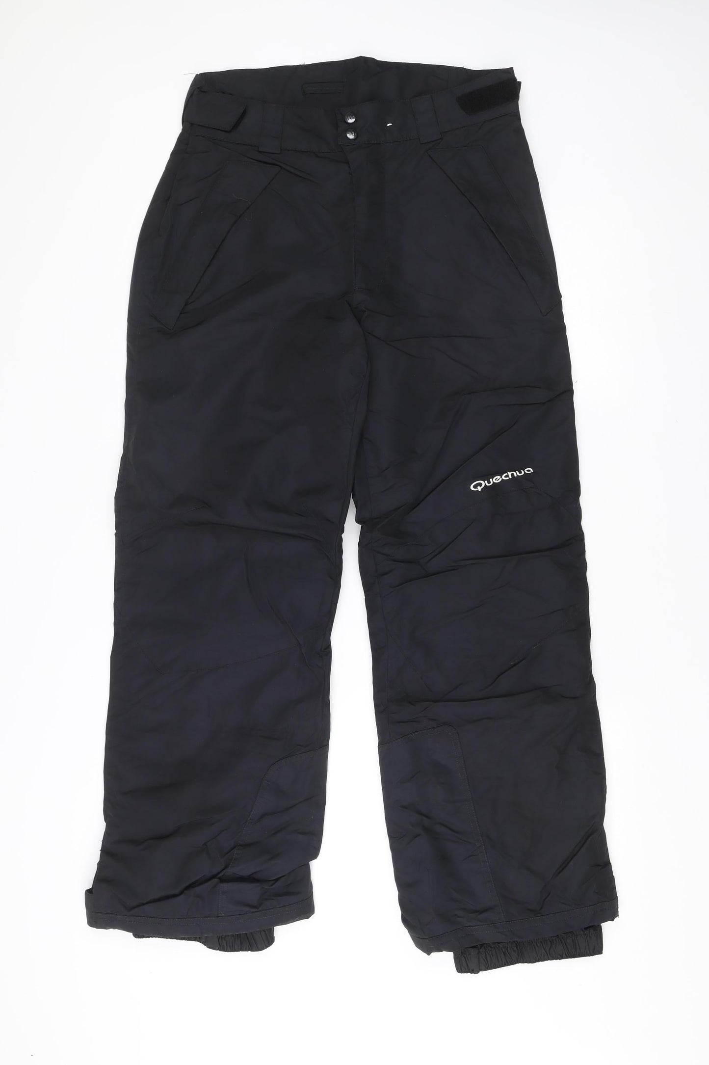 Quechua Mens Black L Snow Pants Insulated Waterproof Trousers