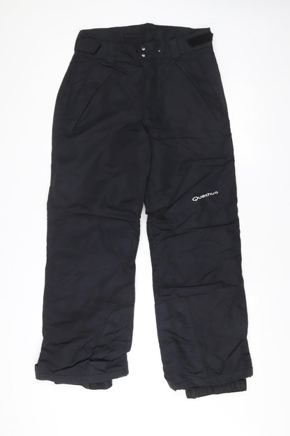 Quechua Mens Black L Snow Pants Insulated Waterproof Trousers
