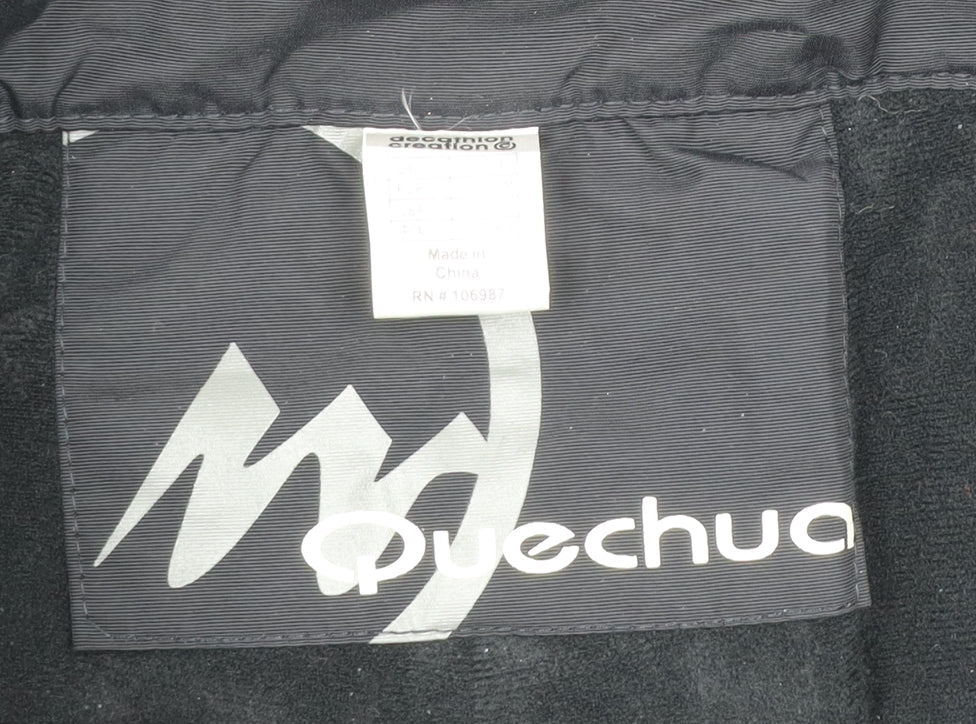 Quechua Mens Black L Snow Pants Insulated Waterproof Trousers