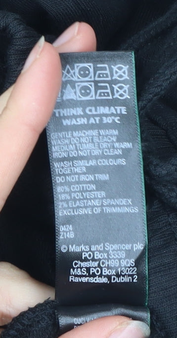 Marks and Spencer Men's Black 3XL Regular Jogger Trousers