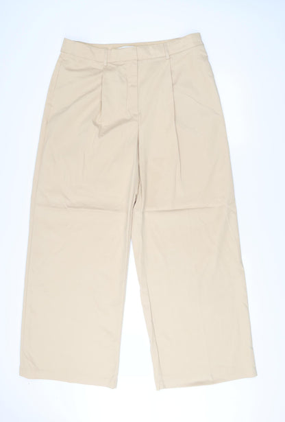 Womens UK Size 18 Marks and Spencer Regular Fit Chino Beige Trousers