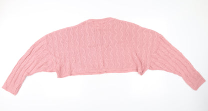 Womens UK Size 14 Nasty Gal Pink Pullover Jumper