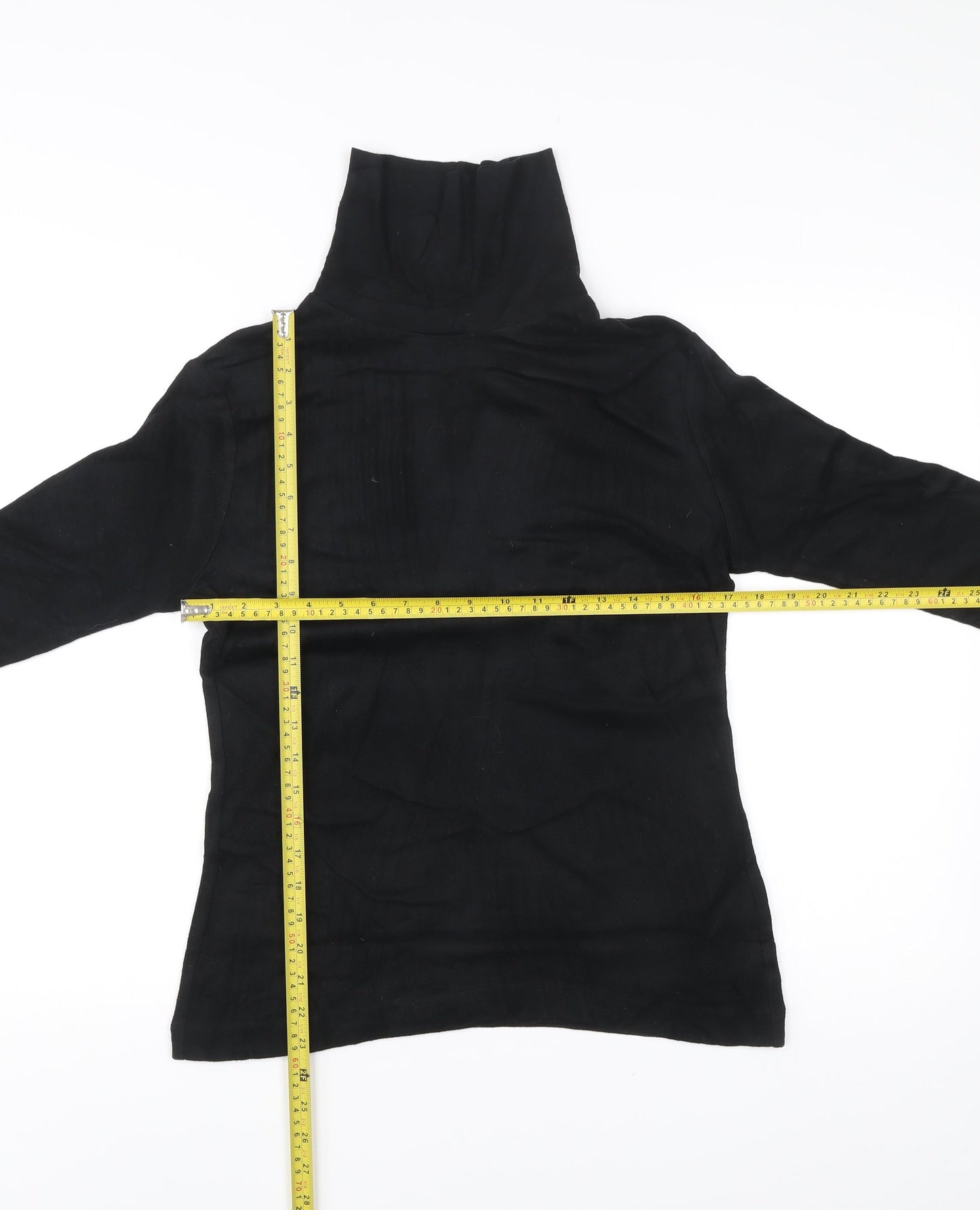 Uniqlo Men’s Black Roll Neck Pullover Jumper L Slim Fit