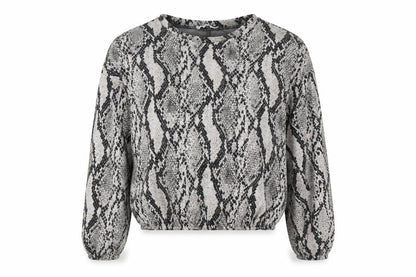 Zara Women’s Multicoloured Snake Print Pullover Sweatshirt Size S