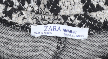 Zara Women’s Multicoloured Snake Print Pullover Sweatshirt Size S