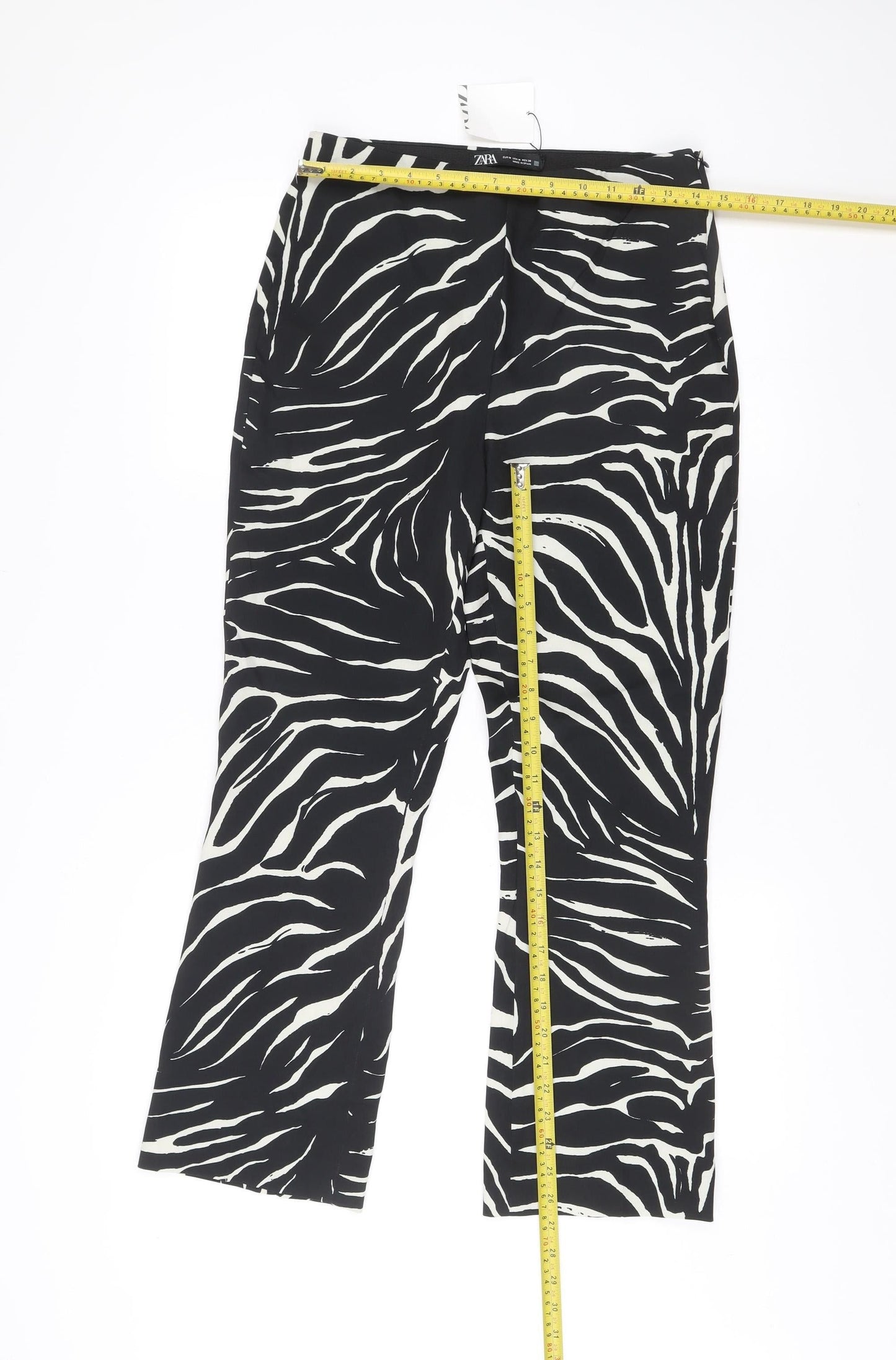 Womens UK Size M Zara Slim Fit CasualParty/CocktailTravel Black Trousers