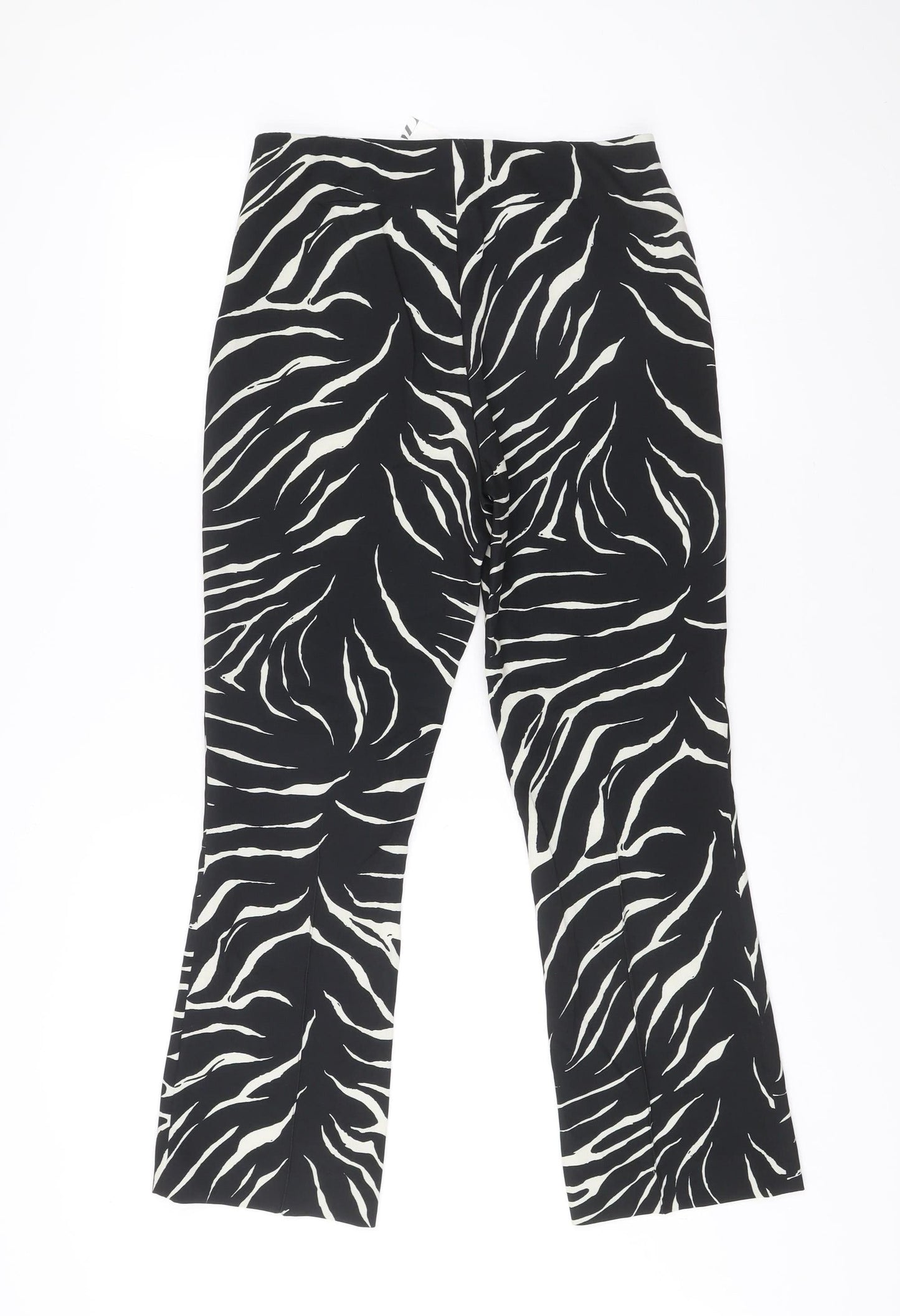 Womens UK Size M Zara Slim Fit CasualParty/CocktailTravel Black Trousers