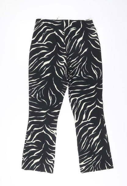 Womens UK Size M Zara Slim Fit CasualParty/CocktailTravel Black Trousers