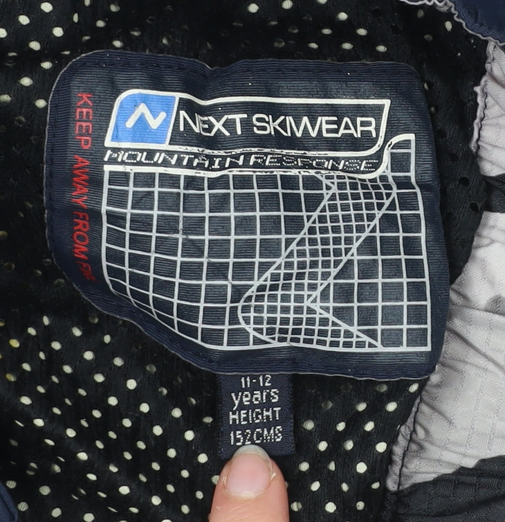 Next Boys Blue 11-12 Years Snow Pants Skiwear Trousers Waterproof