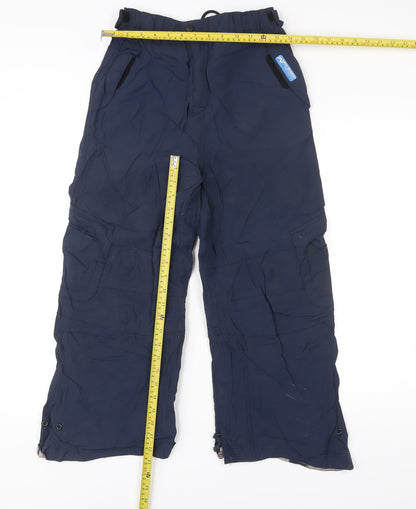 Next Boys Blue 11-12 Years Snow Pants Skiwear Trousers Waterproof