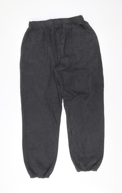 Lands' End Mens Grey M Sweatpants Joggers Cotton Blend Fleece