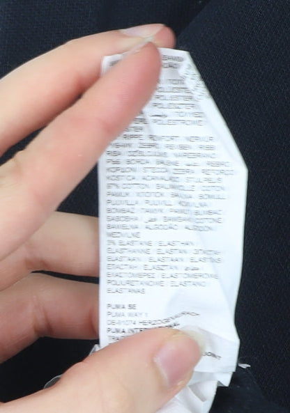 Puma Mens Black L Jogger Sweatpants Elastic Waist Pockets