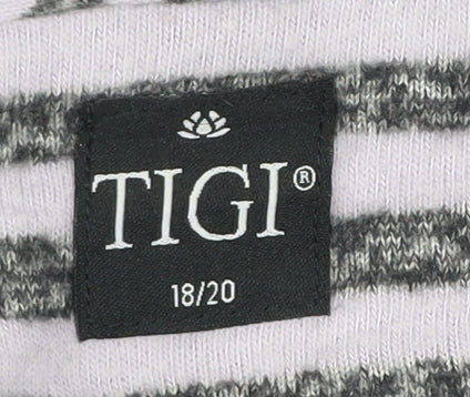 Womens UK Size 18 TIGI Grey Pullover Jumper