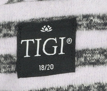 Womens UK Size 18 TIGI Grey Pullover Jumper