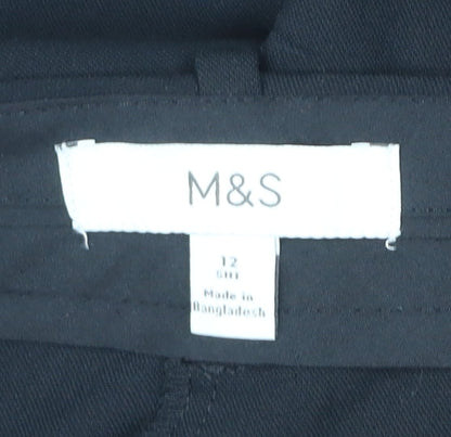Womens UK Size 12 Slim Marks and Spencer Slim Fit Business Casual Workwear Black