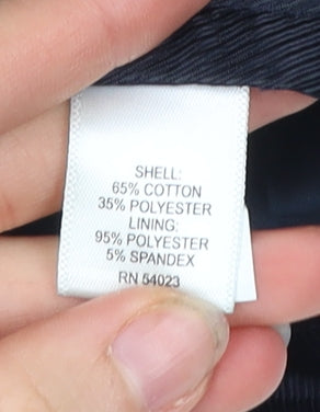 Banana Republic Women Blue Polka Dot Chino Trousers Size 10 Slim Fit