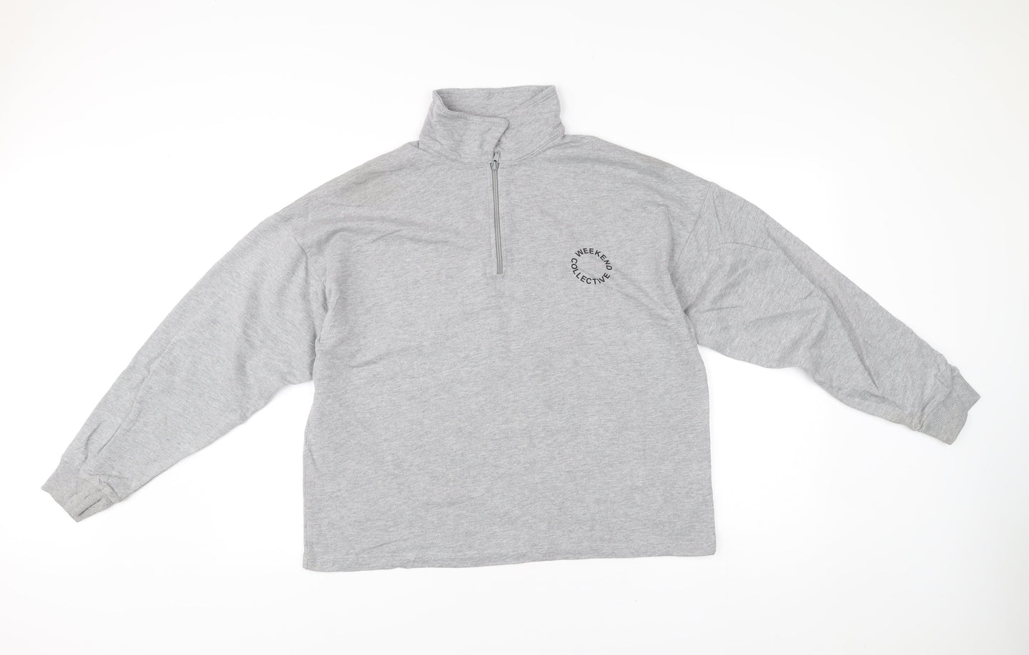 Womens UK Size 8 ASOS DESIGN Grey Pullover Sweatshirt