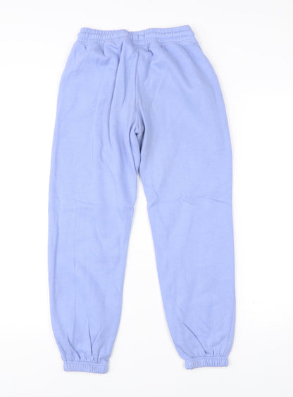 Disney Stitch Girls Blue Jogger Sweatpants 11-12 Years Primark Cotton Blend