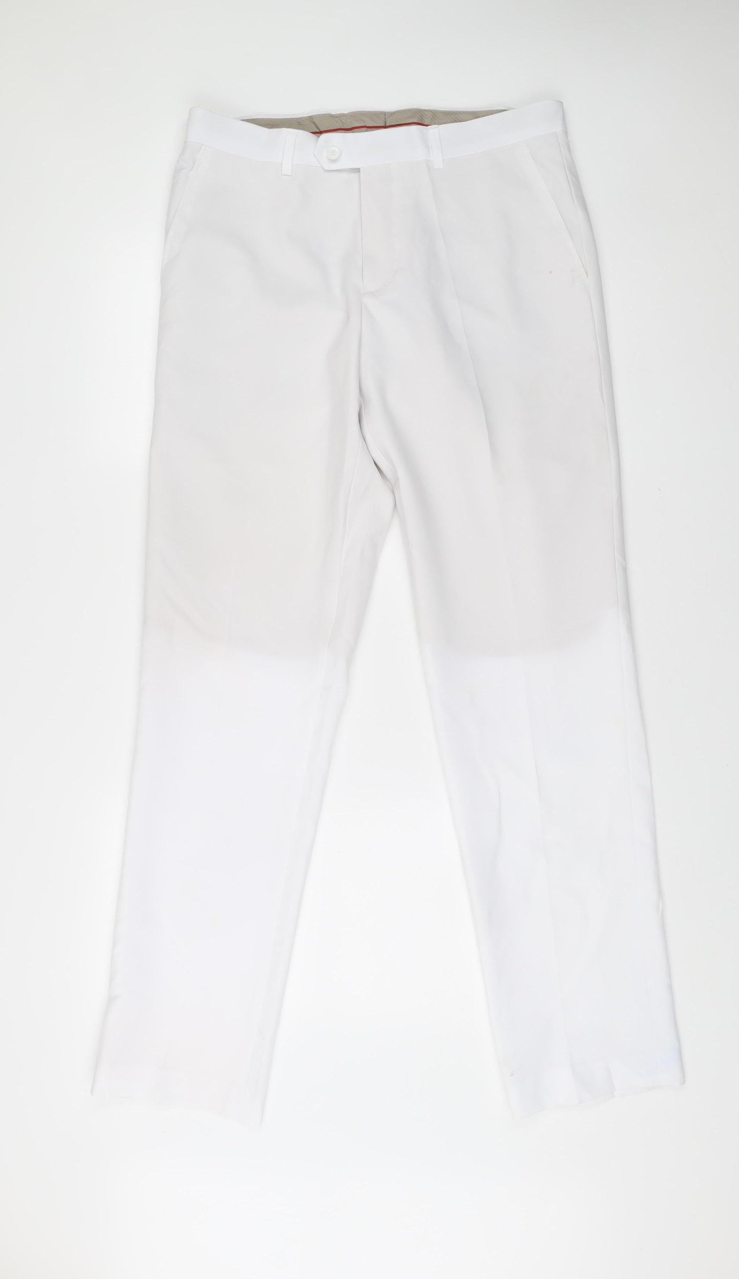 OppoSuits Men's White 40 Dress Pants Formal Trousers Straight Leg