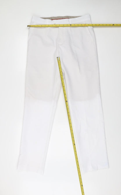 OppoSuits Men's White 40 Dress Pants Formal Trousers Straight Leg