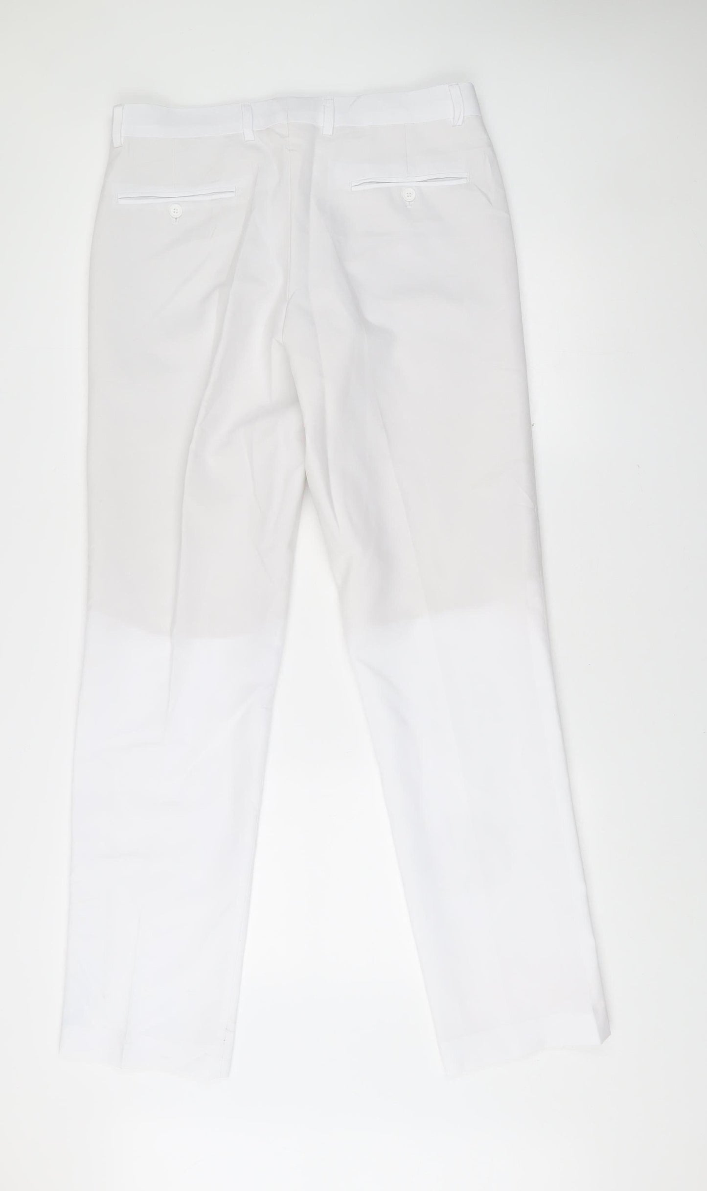 OppoSuits Men's White 40 Dress Pants Formal Trousers Straight Leg
