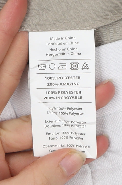 OppoSuits Men's White 40 Dress Pants Formal Trousers Straight Leg