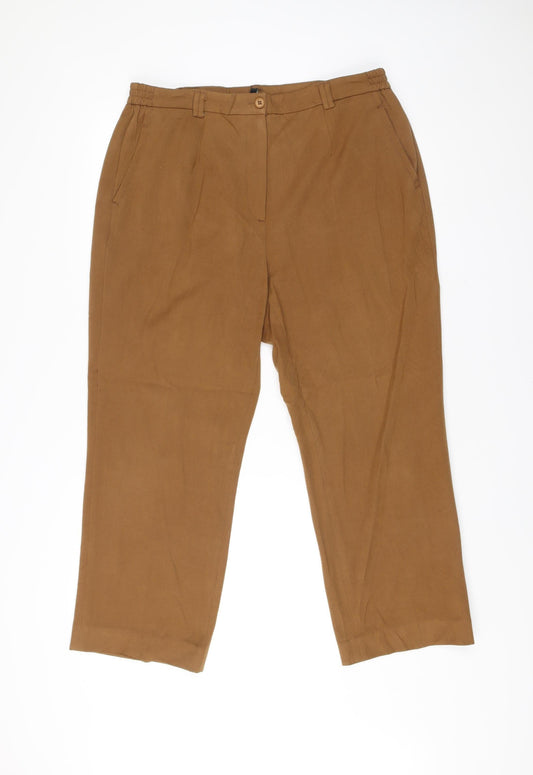 Oscar B Essentials Men’s Brown Chino Trousers Size L 36W 28L