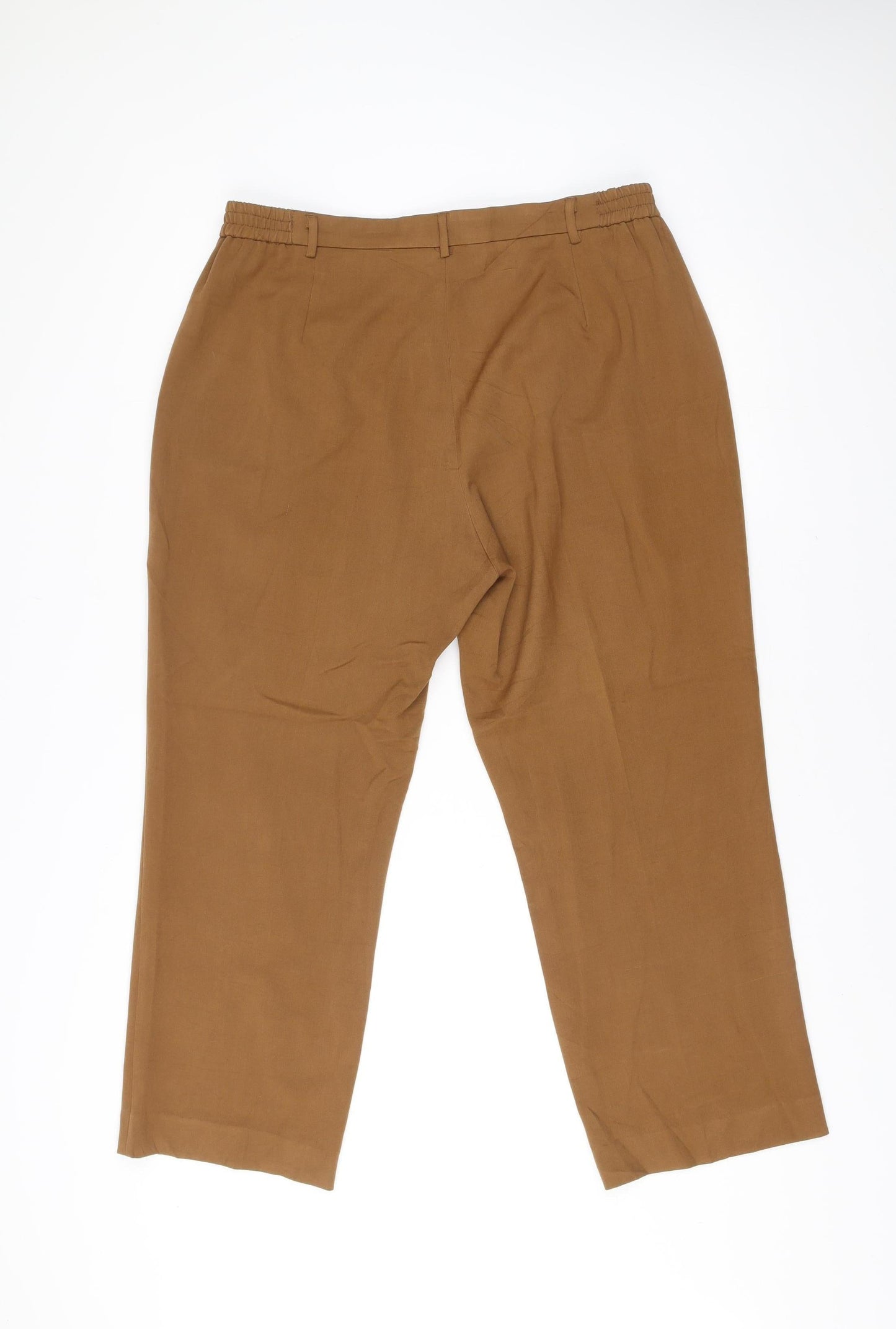 Oscar B Essentials Men’s Brown Chino Trousers Size L 36W 28L