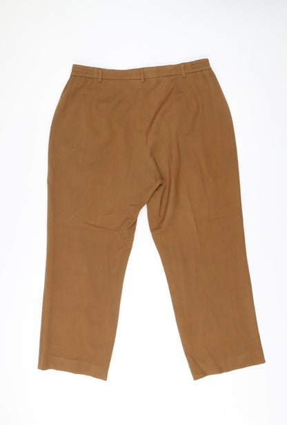 Oscar B Essentials Men’s Brown Chino Trousers Size L 36W 28L