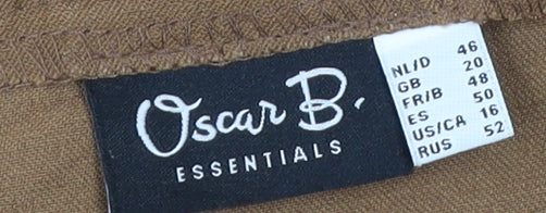 Oscar B Essentials Men’s Brown Chino Trousers Size L 36W 28L
