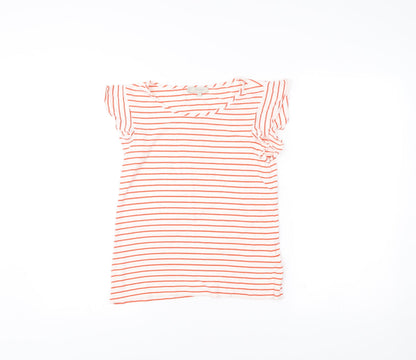Womens UK Size XS Hobbs White Basic T-Shirt